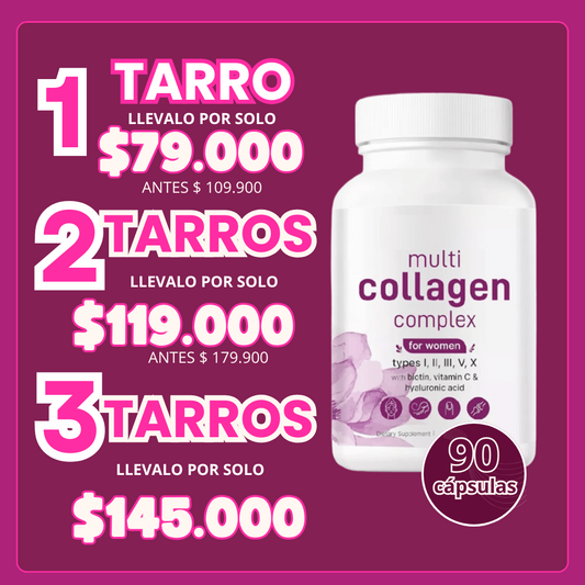 💖 Colágeno I, II,IIV,V,X + vitaminas: la fórmula completa que sí funciona