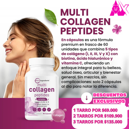 💖 Colágeno I, II,IIV,V,X + vitaminas: la fórmula completa que sí funciona